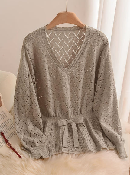 KissICON Plus Size - Women'S Casual V-Neck Sweater with