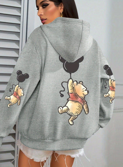 jkthpu-45 Plus Size - Women'S Cute Bear with Balloons