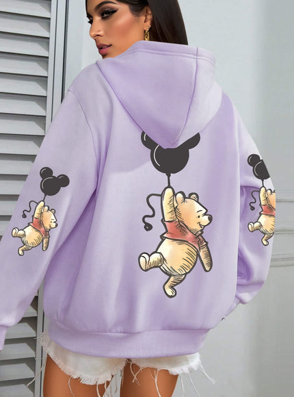 jkthpu-45 Plus Size - Women'S Cute Bear with Balloons