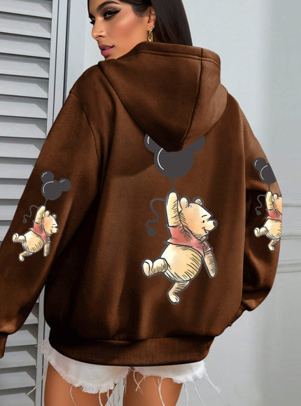 jkthpu-45 Plus Size - Women'S Cute Bear with Balloons