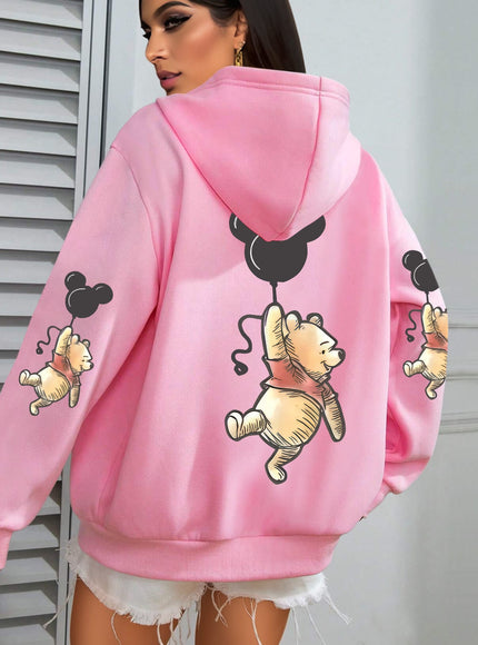 jkthpu-45 Plus Size - Women'S Cute Bear with Balloons