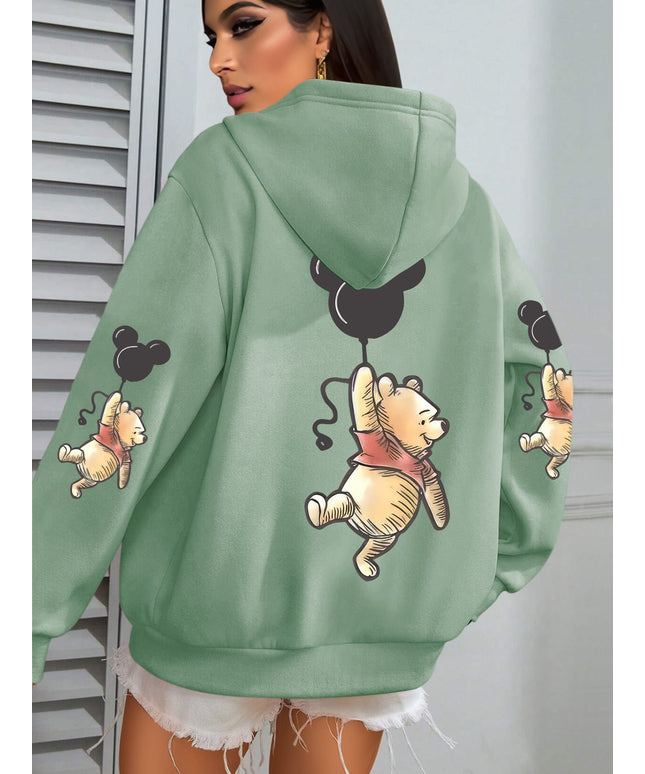 jkthpu-45 Plus Size - Women'S Cute Bear with Balloons
