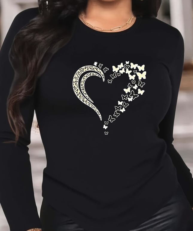 jkthpu-45 Plus Size, Women's Elegant Long Sleeve Sweater -