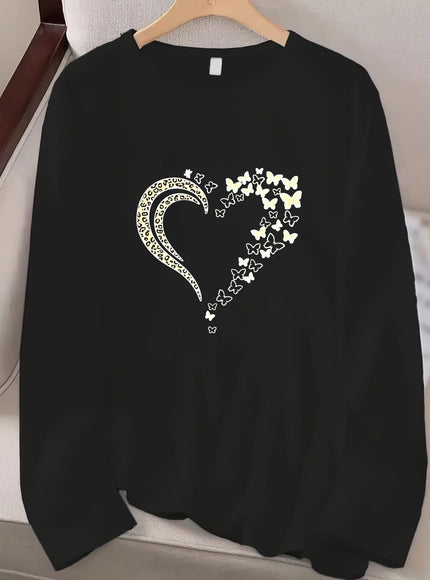 jkthpu-45 Plus Size, Women's Elegant Long Sleeve Sweater -