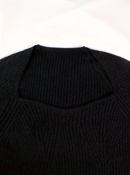 jkthpu-45 Plus Size Women's Elegant Mock Neck Top -