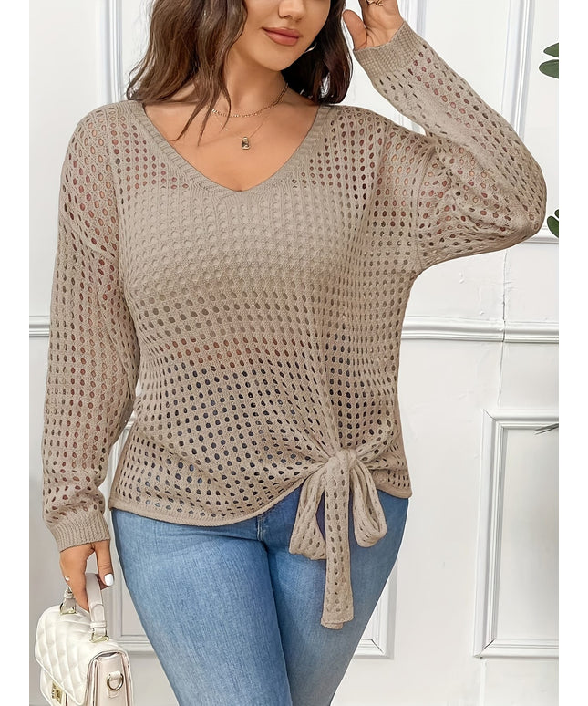 jkthpu-45 Plus Size, Women's Elegant Sweater, Plus Size for
