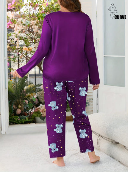 jkthpu-45 Plus Size Women'S Fashion Casual Wearable Pajama Set