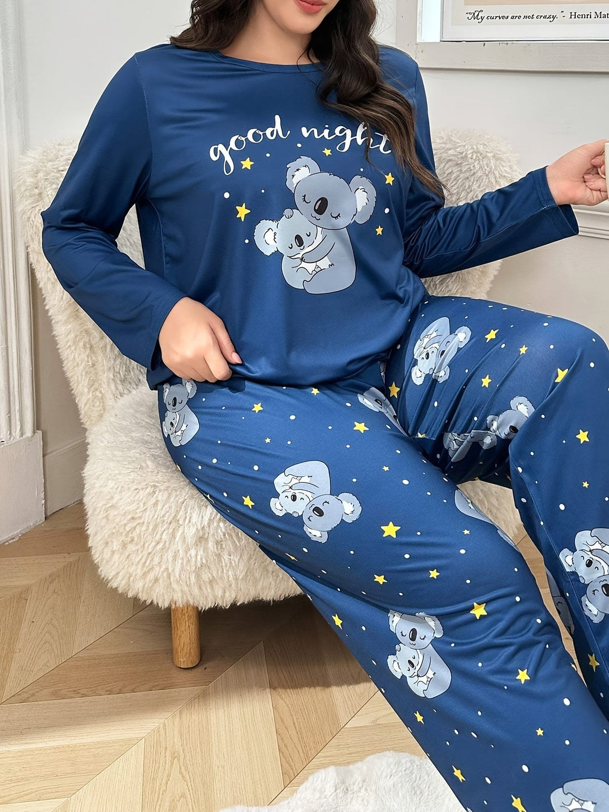 jkthpu-45 Plus Size Women'S Fashion Casual Wearable Pajama Set