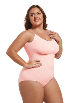 jkthpu-45 Plus Size Women's Full-Body Shaping Jumpsuit - 3D