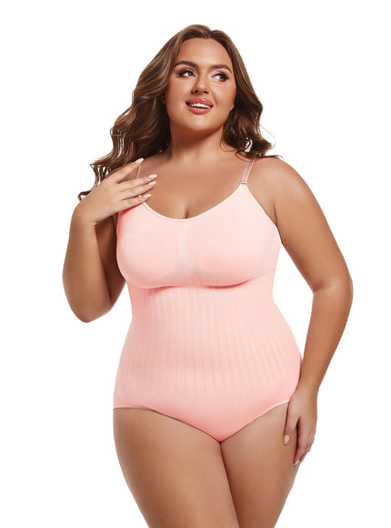 jkthpu-45 Plus Size Women's Full-Body Shaping Jumpsuit - 3D