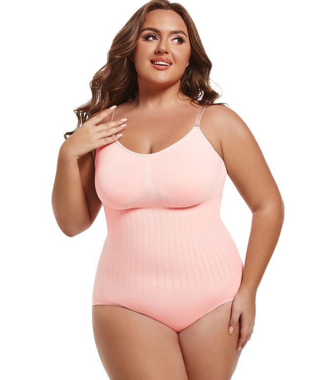 jkthpu-45 Plus Size Women's Full-Body Shaping Jumpsuit - 3D