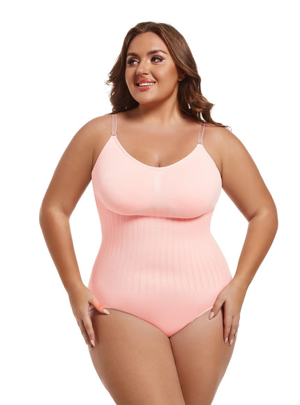 jkthpu-45 Plus Size Women's Full-Body Shaping Jumpsuit - 3D