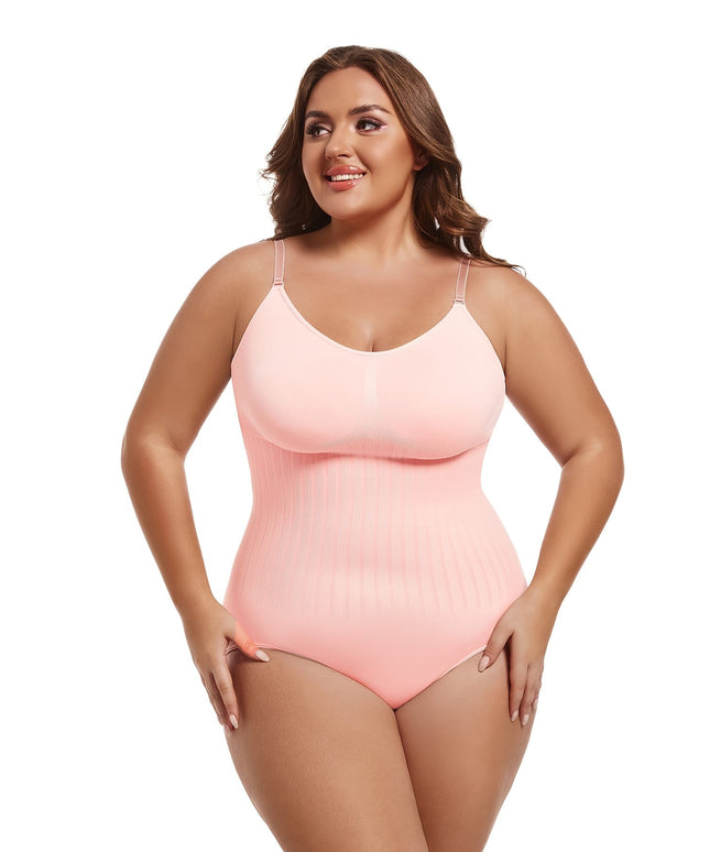 jkthpu-45 Plus Size Women's Full-Body Shaping Jumpsuit - 3D