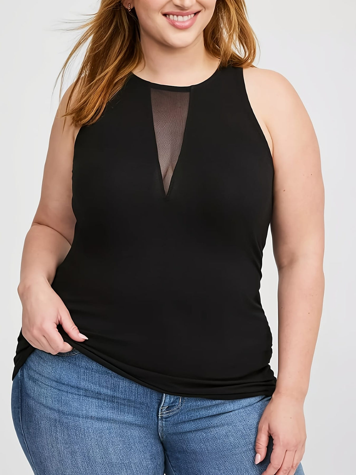 KissICON Plus Size Women's High Elastic Breathable Sleeveless Vest