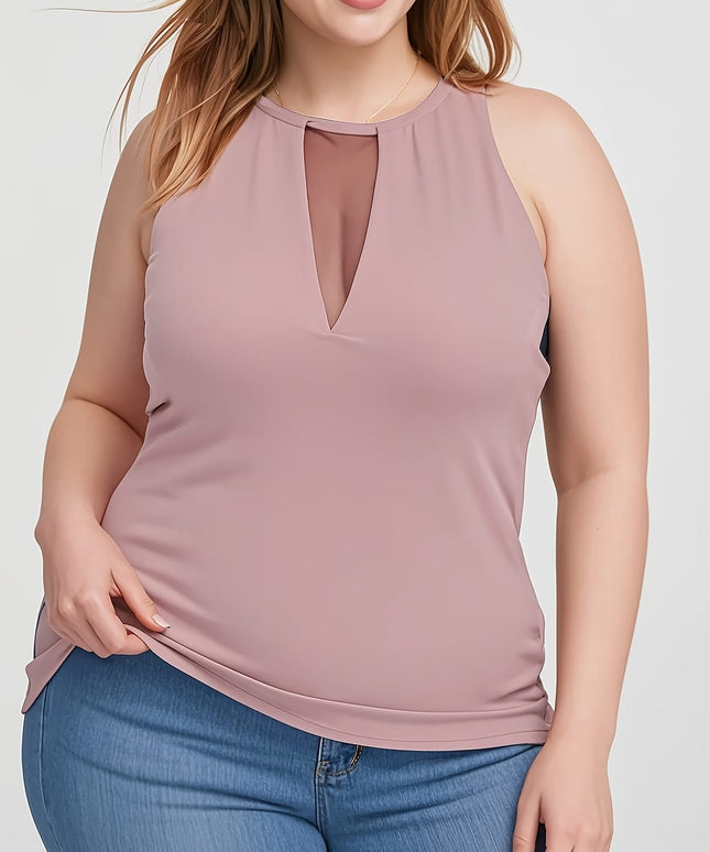 KissICON Plus Size Women's High Elastic Breathable Sleeveless Vest