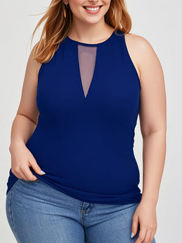 KissICON Plus Size Women's High Elastic Breathable Sleeveless Vest