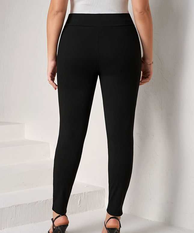 jkthpu-45 Plus Size - Women'S High-Waisted Skinny Pants -