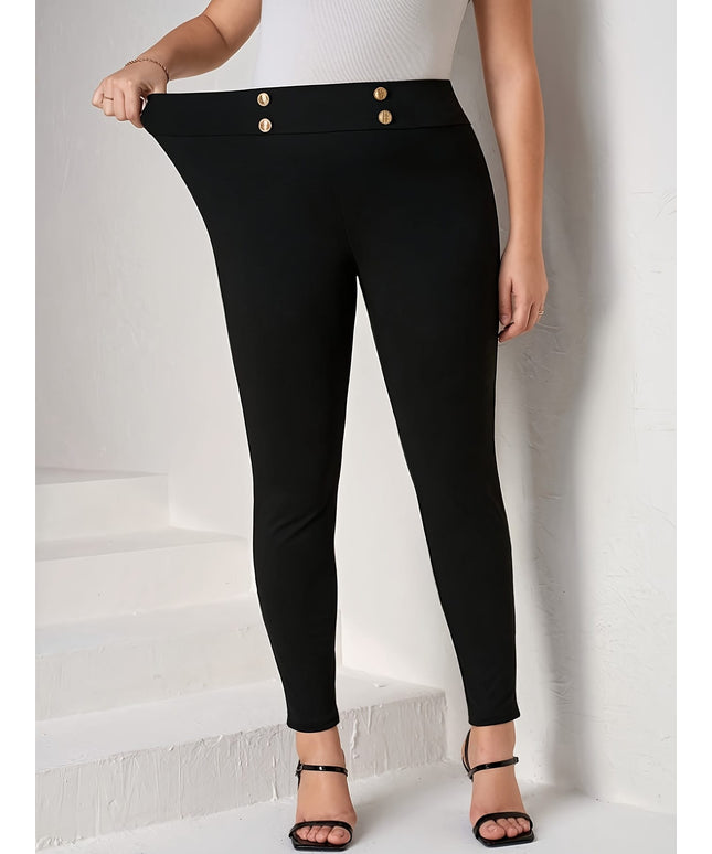 jkthpu-45 Plus Size - Women'S High-Waisted Skinny Pants -