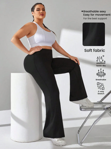 jkthpu-45 Plus Size, Women's High-Waisted Tummy Control Leggings -