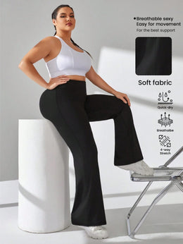 jkthpu-45 Plus Size, Women's High-Waisted Tummy Control Leggings -
