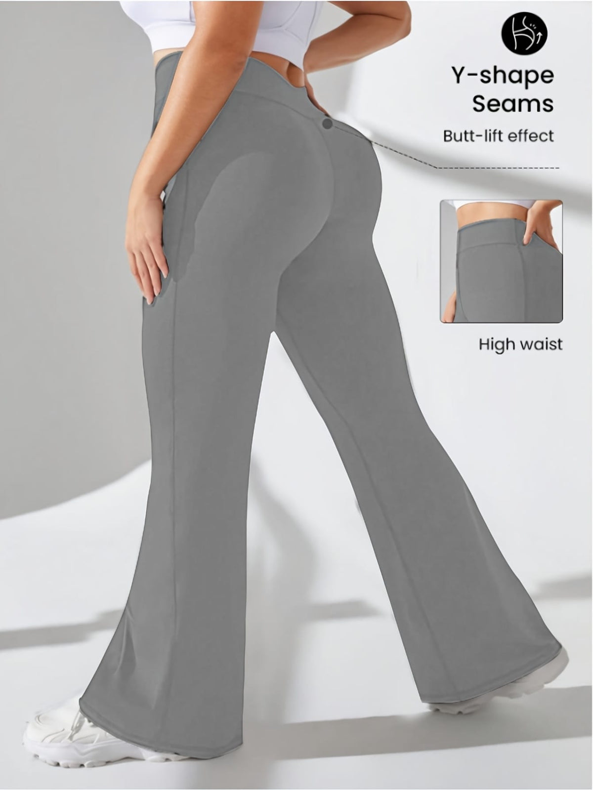 jkthpu-45 Plus Size, Women's High-Waisted Tummy Control Leggings -