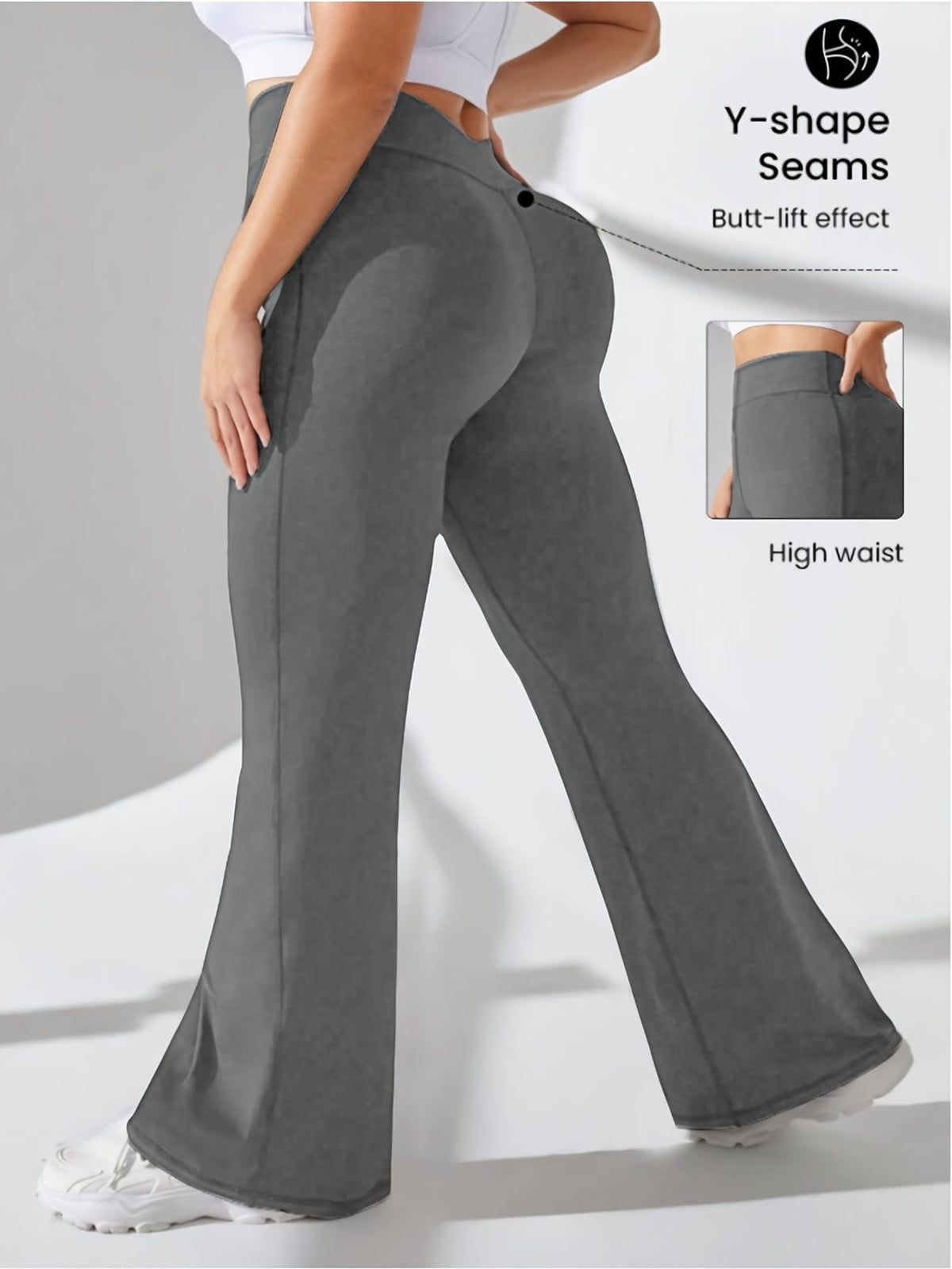 jkthpu-45 Plus Size, Women's High-Waisted Tummy Control Leggings -