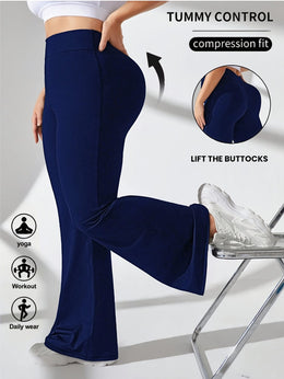 jkthpu-45 Plus Size, Women's High-Waisted Tummy Control Leggings -