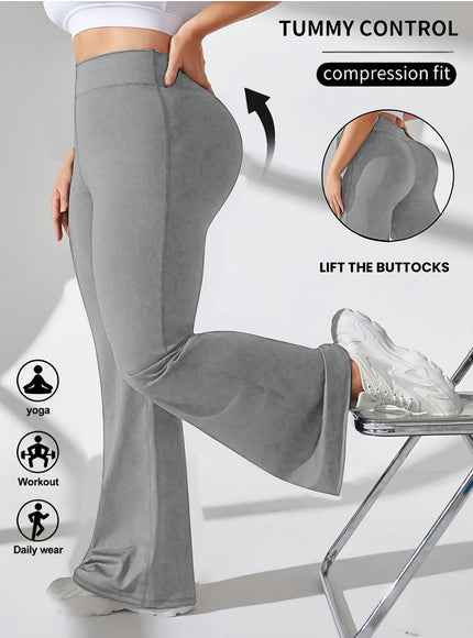 jkthpu-45 Plus Size, Women's High-Waisted Tummy Control Leggings -