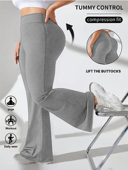 jkthpu-45 Plus Size, Women's High-Waisted Tummy Control Leggings -