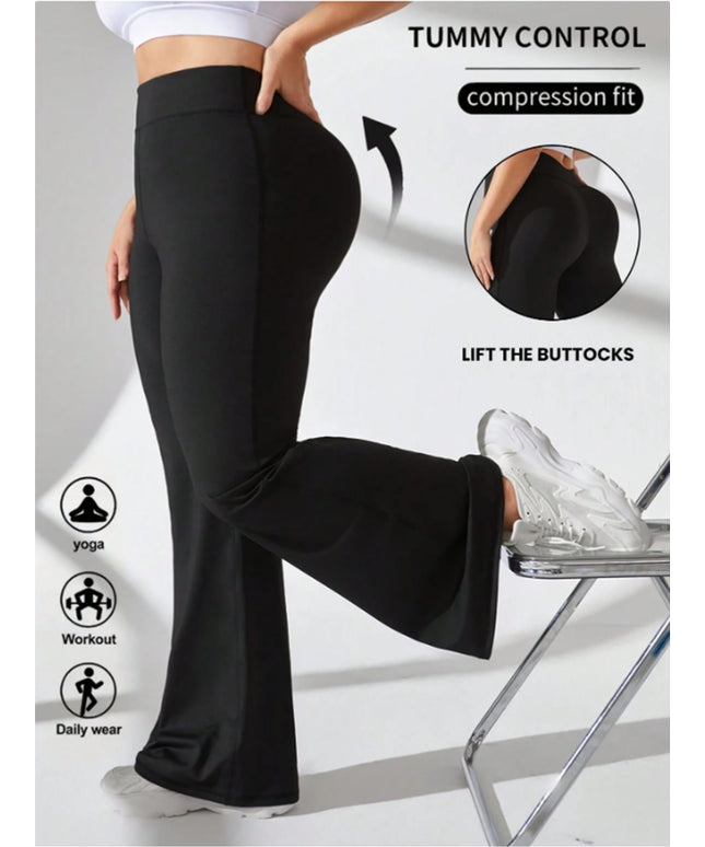 jkthpu-45 Plus Size, Women's High-Waisted Tummy Control Leggings -