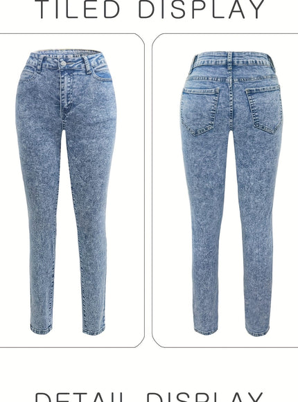 jkthpu-45 Plus-Size Women's New High-Stretch Slim-Fit Skinny Jeans -
