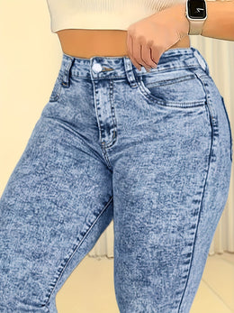 jkthpu-45 Plus-Size Women's New High-Stretch Slim-Fit Skinny Jeans -