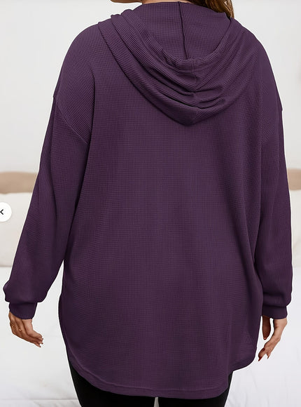 jkthpu-45 Plus Size, Women's Oversized Casual Hooded Sweatshirt -