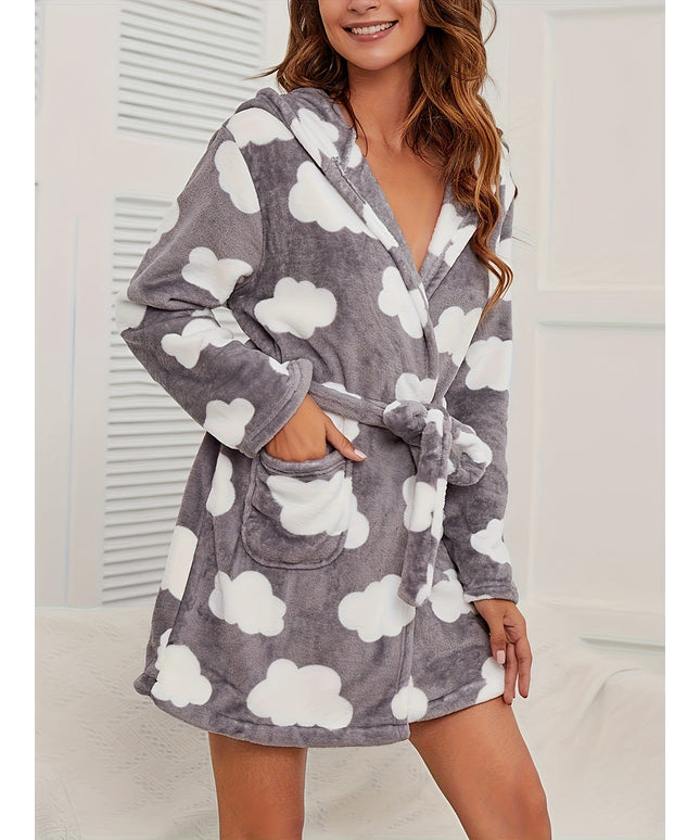 KissICON Plus Size Women'S Oversized Hooded Bathrobe - Cozy