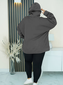 jkthpu-45 Plus Size Women's Oversized Hoodie - New York