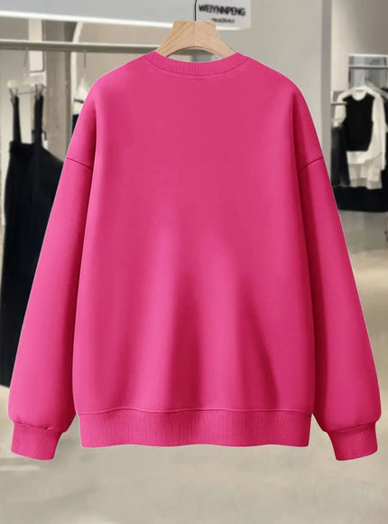jkthpu-45 Plus Size, Women's Oversized Red Hoodie with Positive