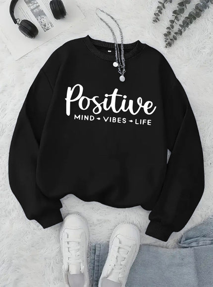jkthpu-45 Plus Size, Women's Oversized Red Hoodie with Positive