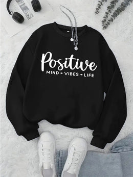 jkthpu-45 Plus Size, Women's Oversized Red Hoodie with Positive