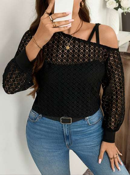 jkthpu-45 Plus Size, Women's Plus Size Blouse - Elegant