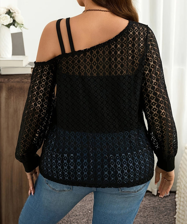 jkthpu-45 Plus Size, Women's Plus Size Blouse - Elegant