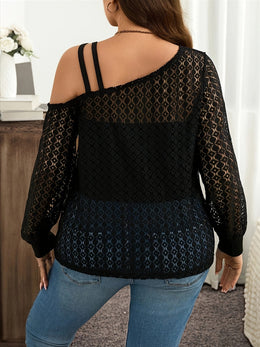 jkthpu-45 Plus Size, Women's Plus Size Blouse - Elegant