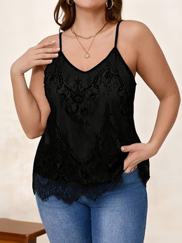KissICON Plus Size, Women's Plus Size Bohemian Lace Trim