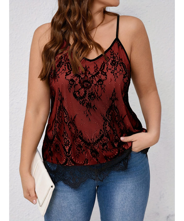 KissICON Plus Size, Women's Plus Size Bohemian Lace Trim