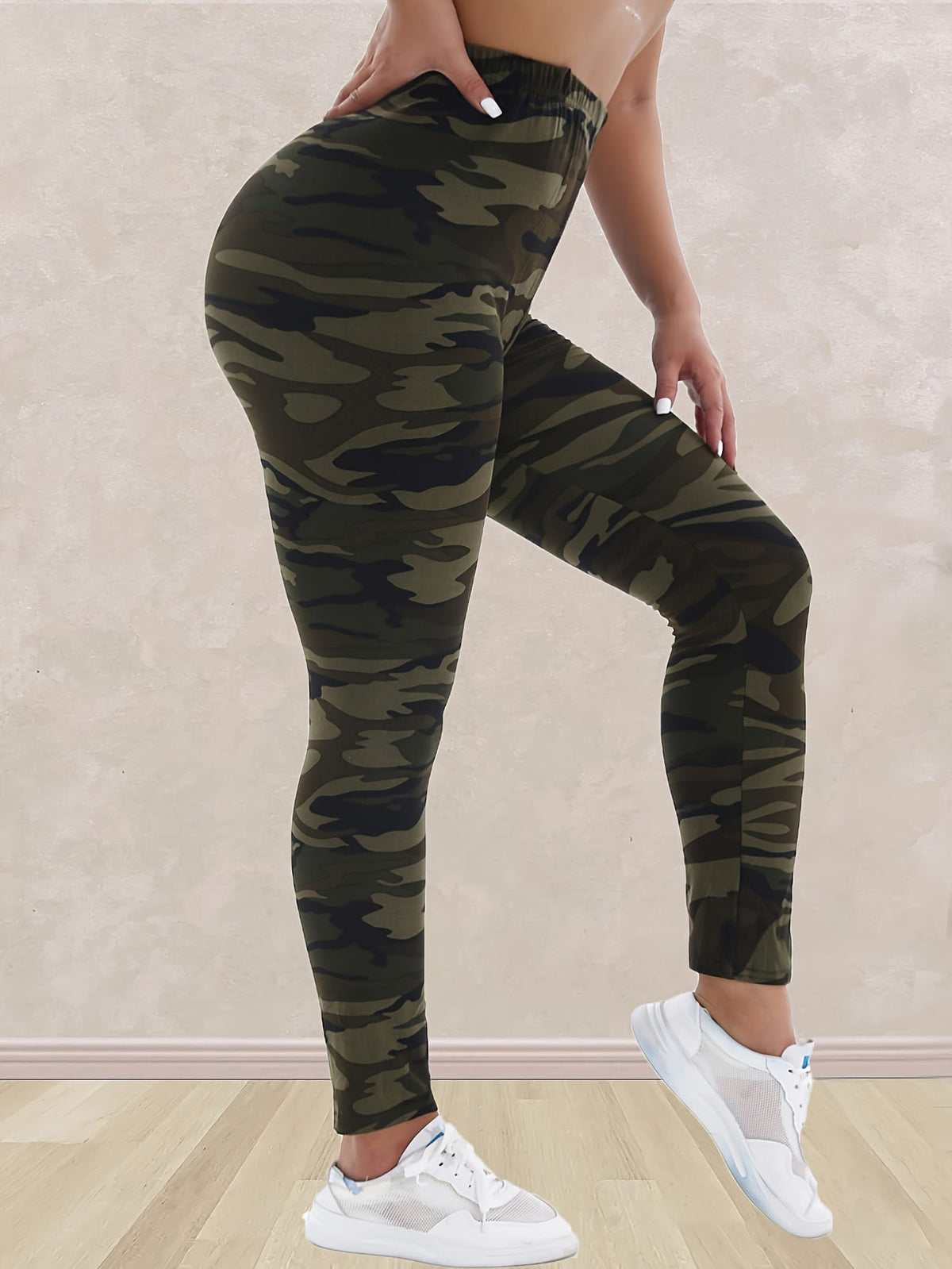 jkthpu-45 Plus Size - Women'S Plus Size Camo Print