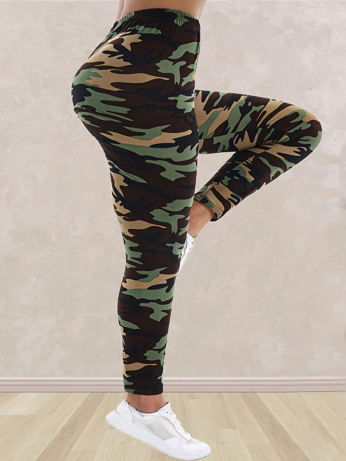 jkthpu-45 Plus Size - Women'S Plus Size Camo Print