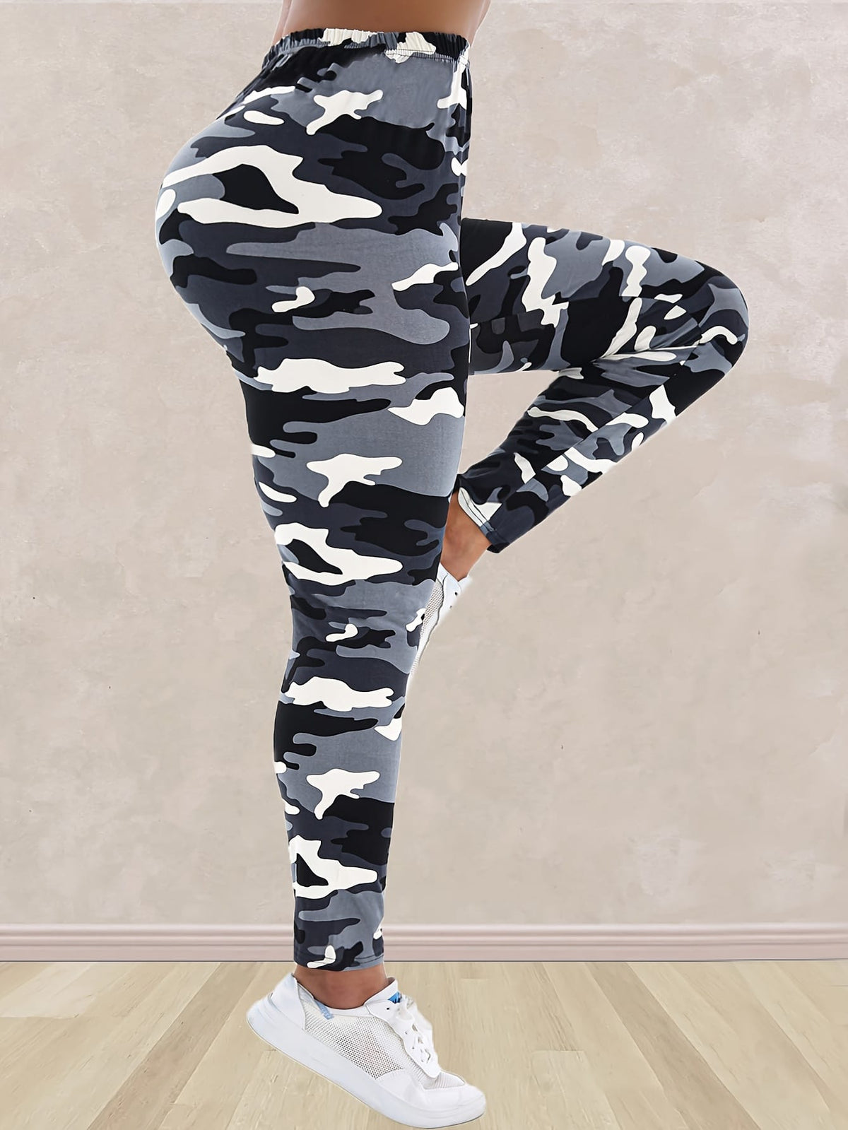 jkthpu-45 Plus Size - Women'S Plus Size Camo Print