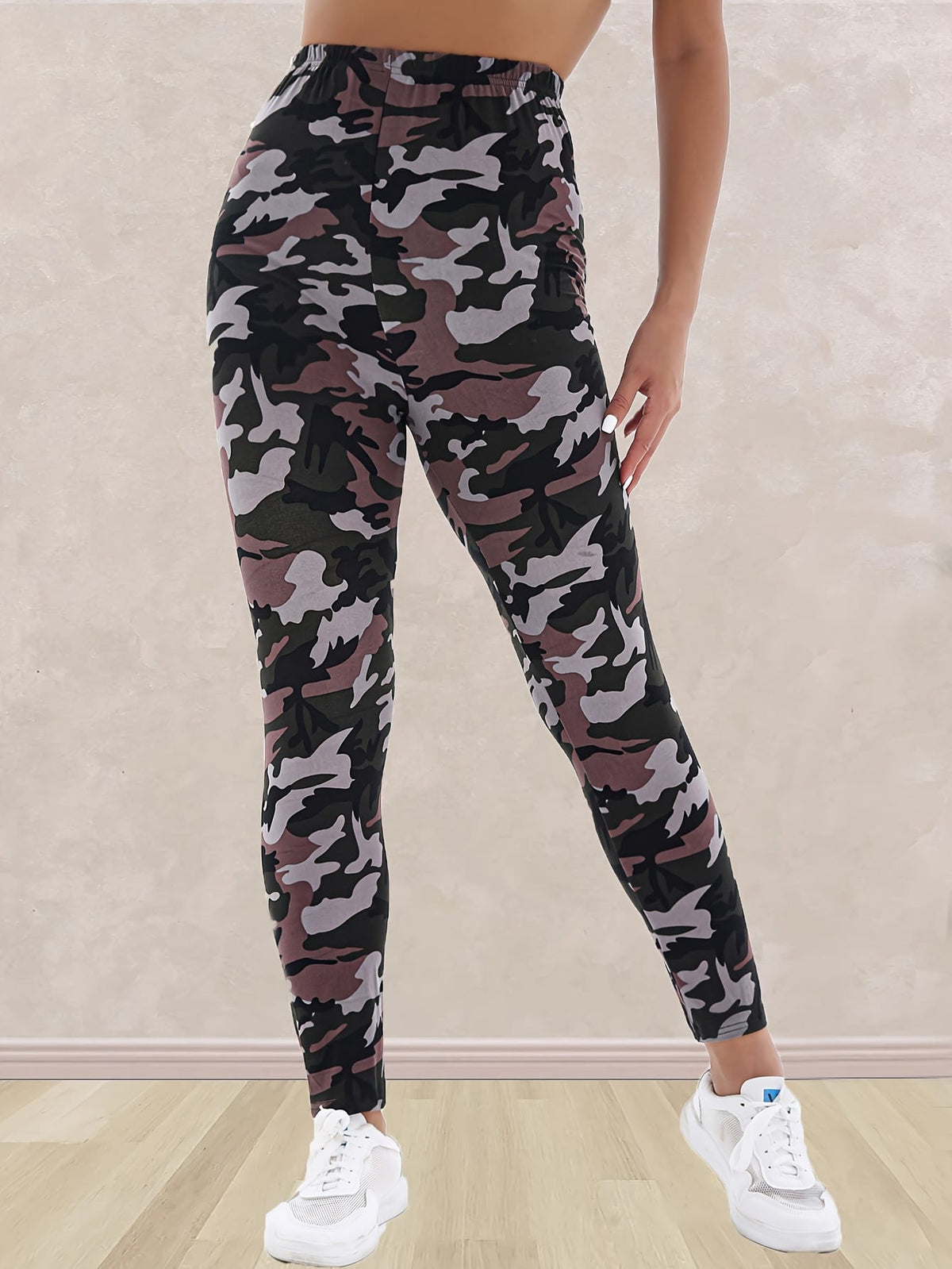 jkthpu-45 Plus Size - Women'S Plus Size Camo Print