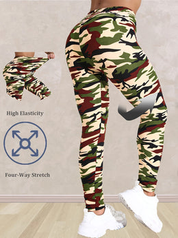 jkthpu-45 Plus Size - Women'S Plus Size Camo Print