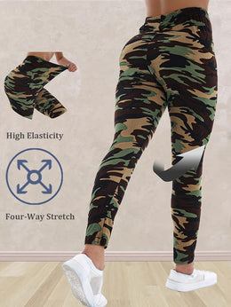 jkthpu-45 Plus Size - Women'S Plus Size Camo Print