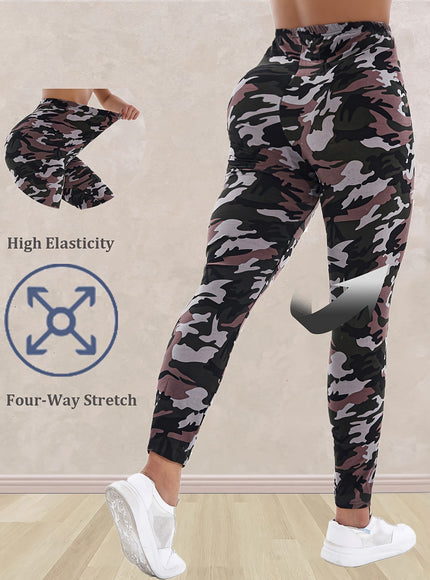 jkthpu-45 Plus Size - Women'S Plus Size Camo Print